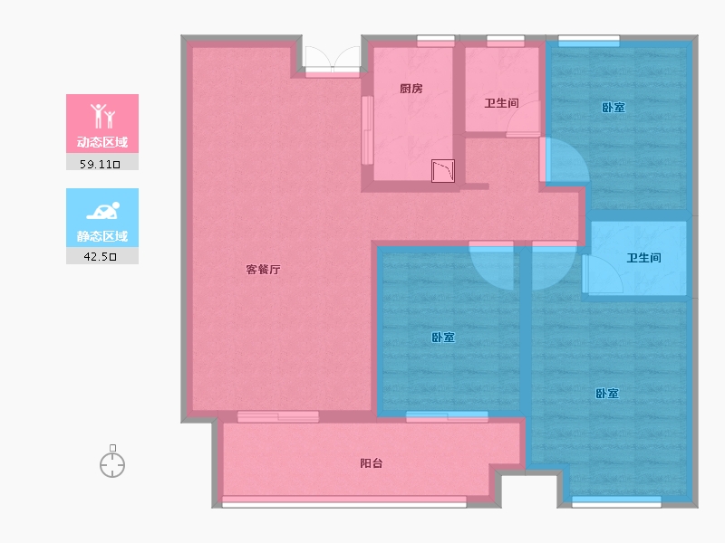 河南省-商丘市-国安·天悦城-90.00-户型库-动静分区