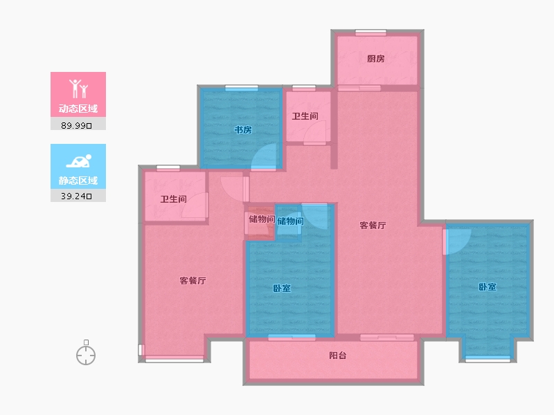 河南省-商丘市-常春藤畅馨园-115.45-户型库-动静分区