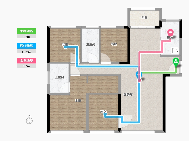 福建省-厦门市-中骏天宸-120.00-户型库-动静线