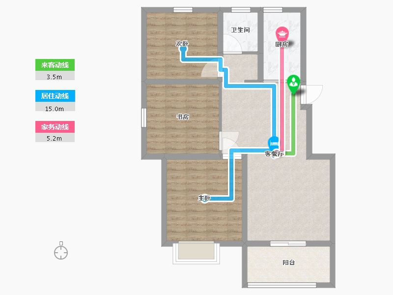 山东省-临沂市-名门世家-82.00-户型库-动静线