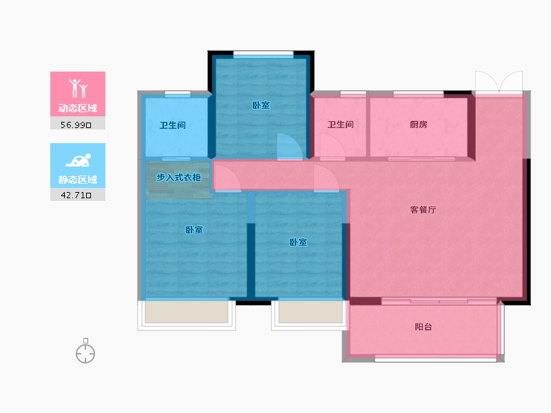 河南省-漯河市-东方今典境界-90.00-户型库-动静分区