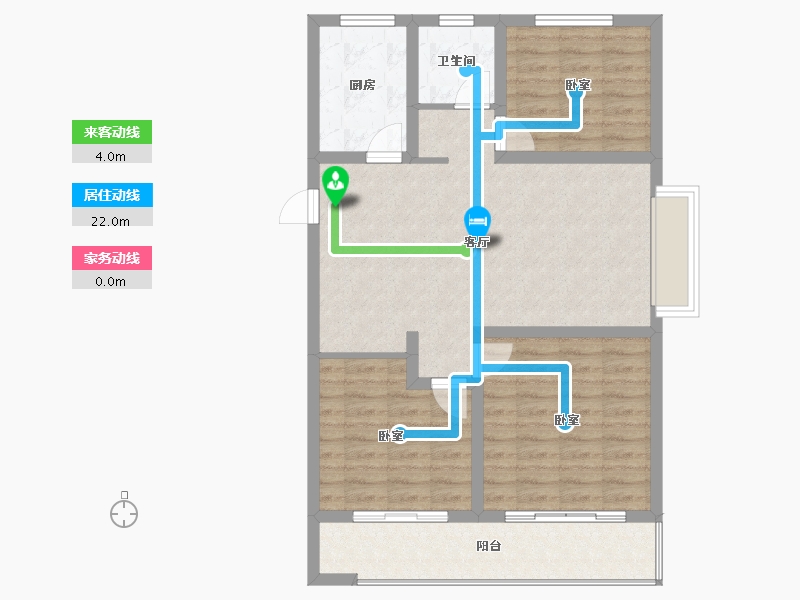 山东省-日照市-安泰MINI月亮湾-89.18-户型库-动静线