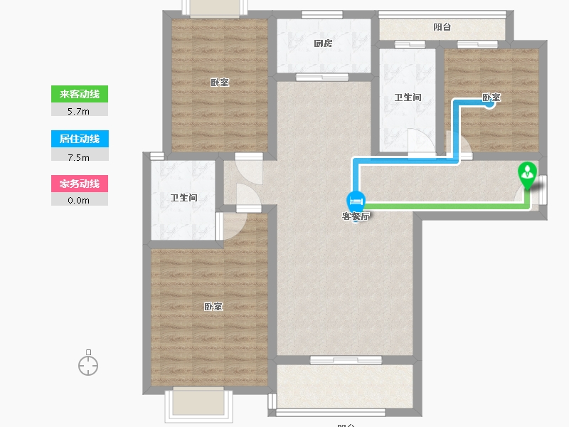 河南省-南阳市-东湖华府-100.27-户型库-动静线