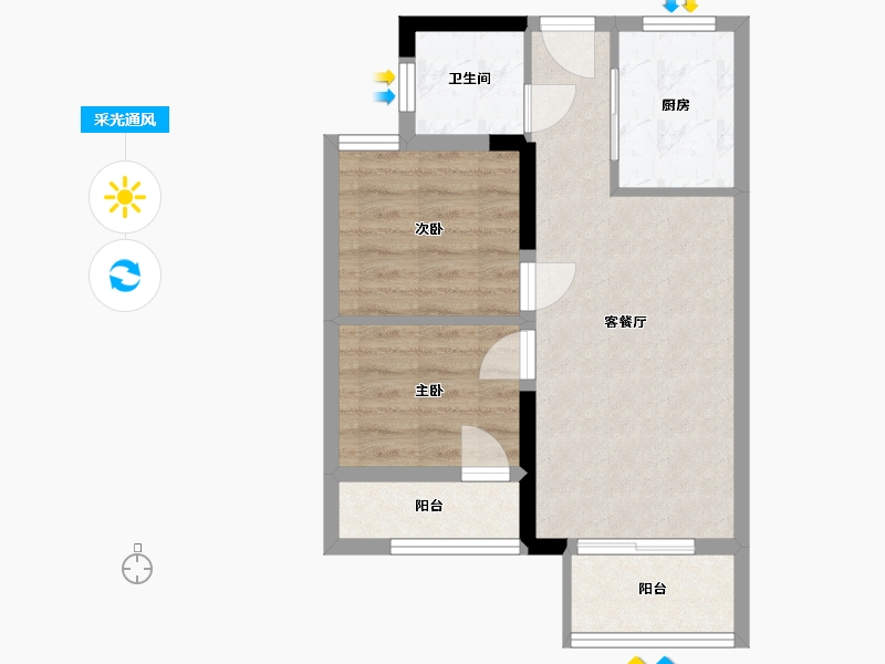 福建省-福州市-大唐书香世家-52.07-户型库-采光通风