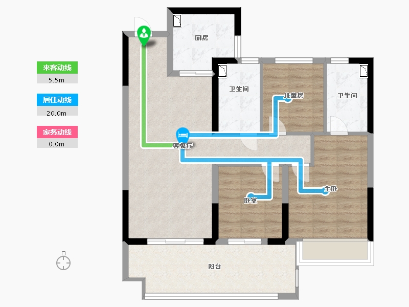 河南省-许昌市-保利堂悦-84.00-户型库-动静线