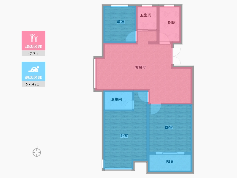 河南省-商丘市-常春藤畅馨园-93.95-户型库-动静分区