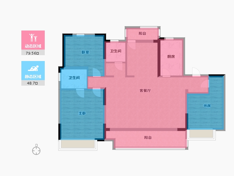 河南省-许昌市-招商公园与湖-114.00-户型库-动静分区