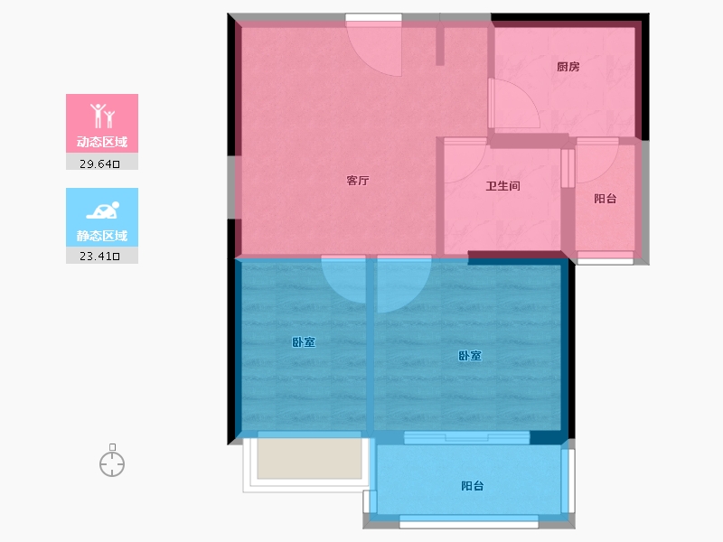 河南省-信阳市-富华金域府-47.01-户型库-动静分区