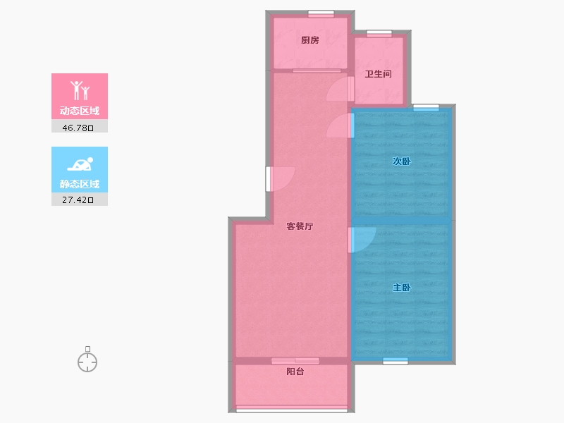 山东省-临沂市-东正·颐锦园-66.00-户型库-动静分区