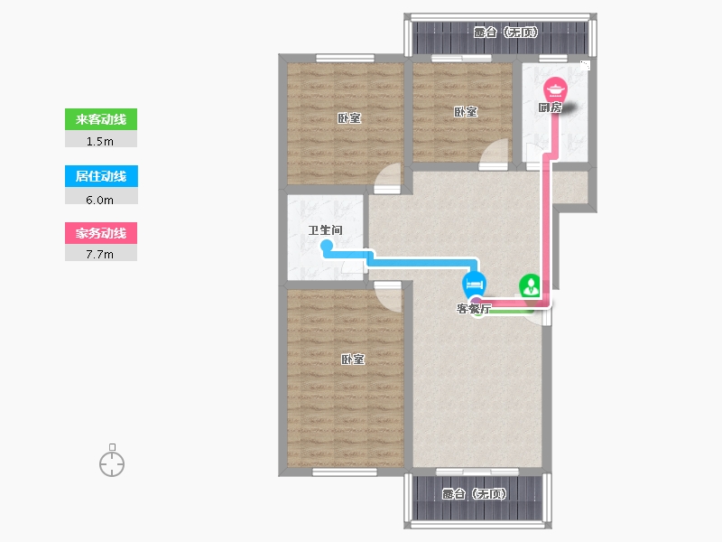 河南省-信阳市-中汇澜湾-97.00-户型库-动静线