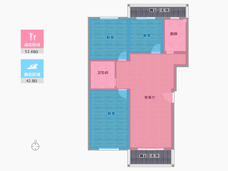 河南省-信阳市-中汇澜湾-97.00-户型库-动静分区