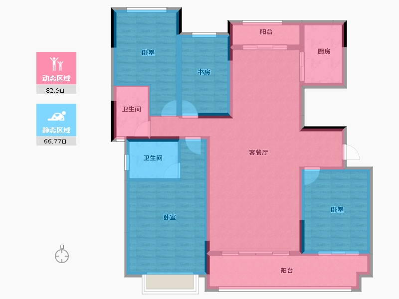 河南省-商丘市-建业香槟圣园-134.78-户型库-动静分区