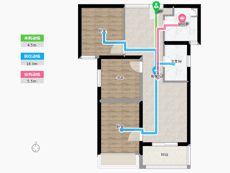 河南省-郑州市-汇泉景悦城-70.00-户型库-动静线