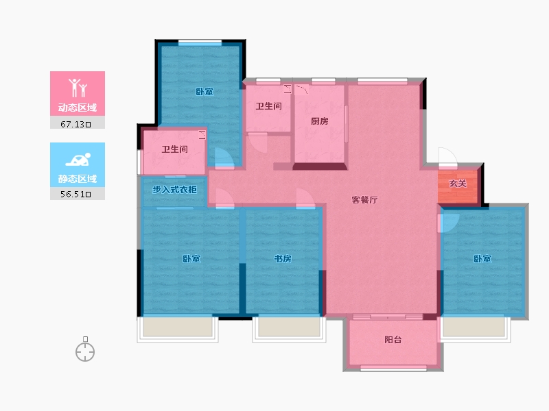 河南省-许昌市-当代宏安·满堂悦-109.99-户型库-动静分区