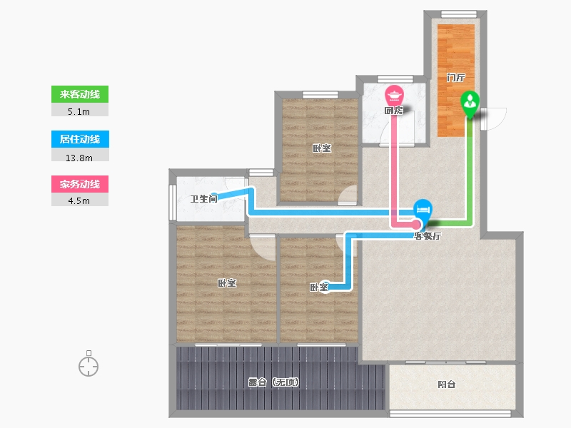 河南省-信阳市-西亚美悦城-111.68-户型库-动静线