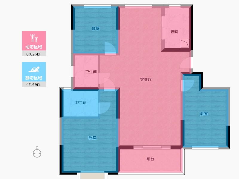 山东省-济南市-融汇城锦绣里-94.50-户型库-动静分区