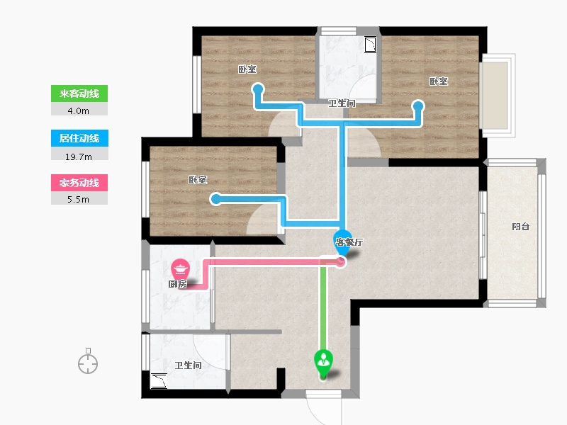 河南省-南阳市-龙都·臻品-89.47-户型库-动静线