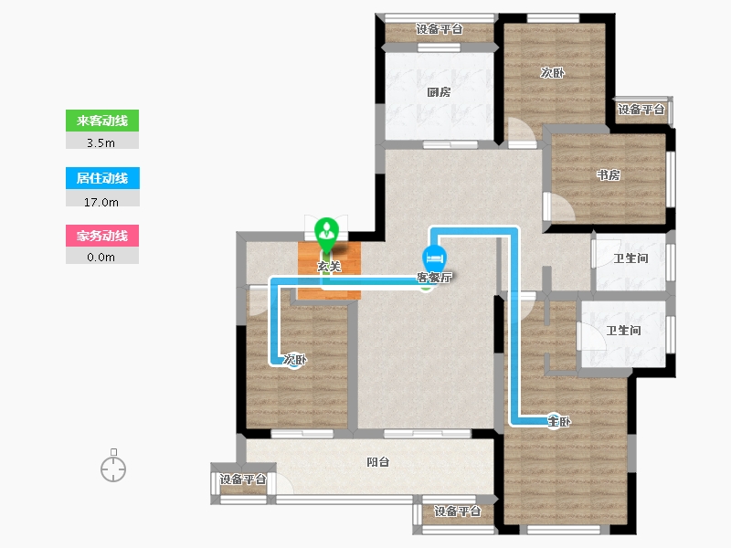 江苏省-常州市-随园金麟府-115.00-户型库-动静线