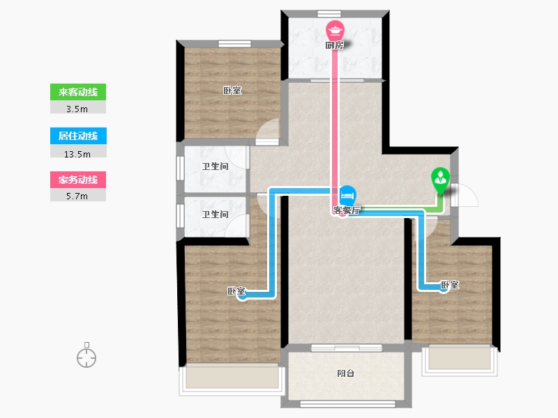 河南省-安阳市-万和府-93.37-户型库-动静线