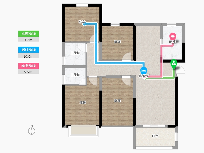 河南省-安阳市-万和府-93.93-户型库-动静线