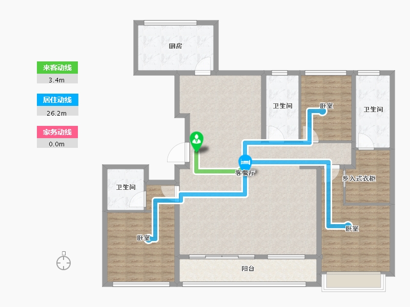 山东省-烟台市-融创壹品-151.00-户型库-动静线