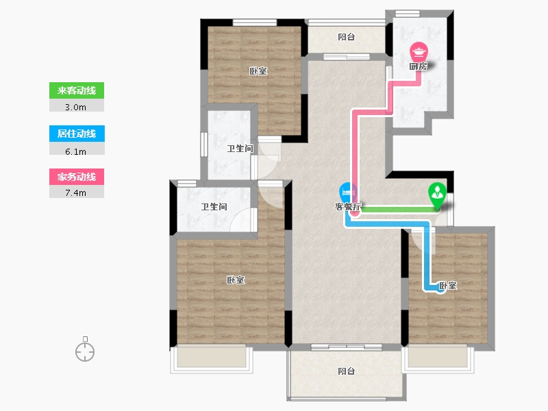 河南省-南阳市-邓州建业城-110.02-户型库-动静线