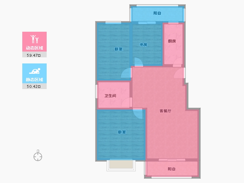 河南省-信阳市-中汇澜湾-98.00-户型库-动静分区