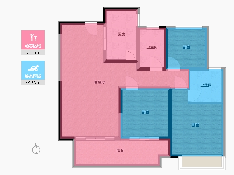 河南省-许昌市-新城金樾府-92.00-户型库-动静分区