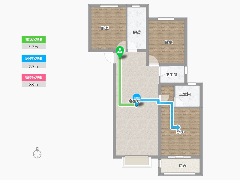 河南省-商丘市-君鹏•江山一品-100.03-户型库-动静线