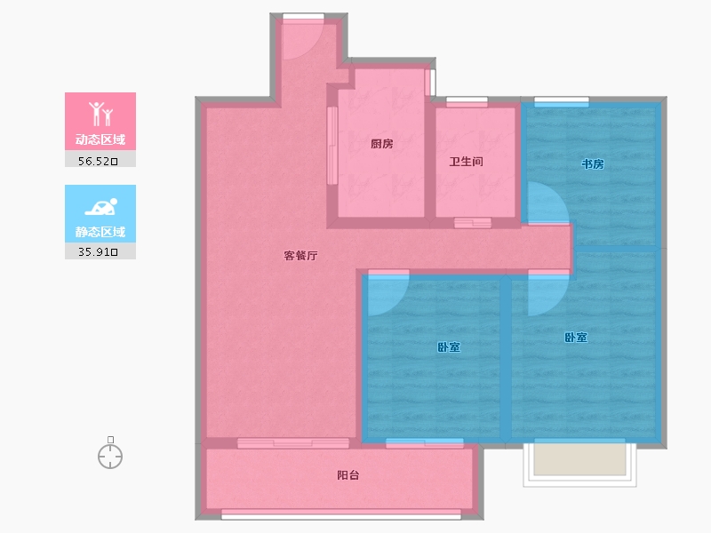 河南省-商丘市-珠江府-82.00-户型库-动静分区