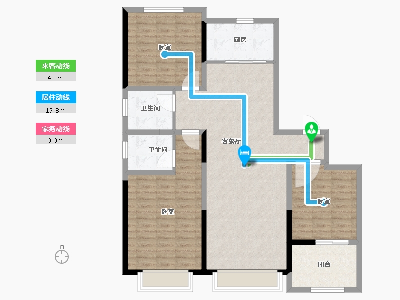 山东省-德州市-锦轩鸿府-113.22-户型库-动静线