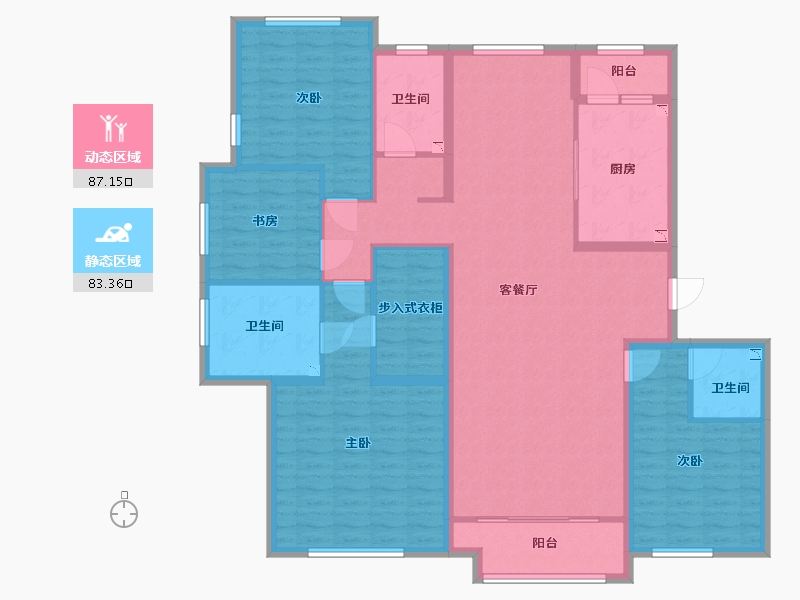 河南省-许昌市-长葛建业森林半岛-154.00-户型库-动静分区