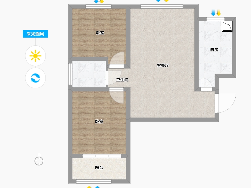 河南省-三门峡市-海洋金盾园-71.20-户型库-采光通风