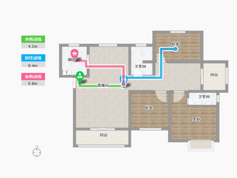 河南省-安阳市-内黄壹品明珠-115.67-户型库-动静线