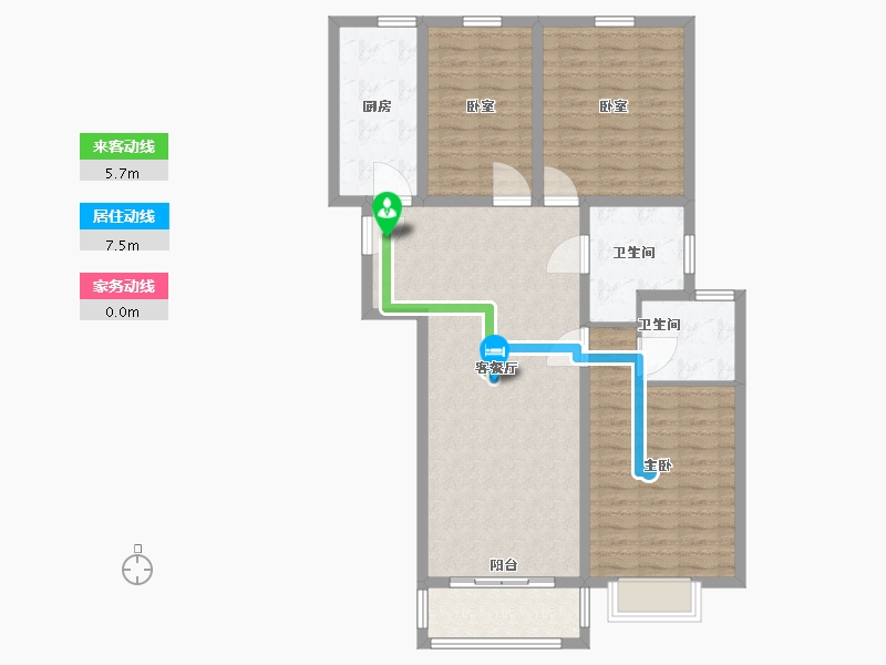 河南省-许昌市-恒实御湖城-103.61-户型库-动静线