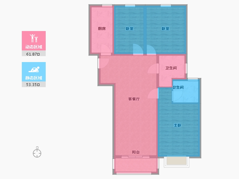 河南省-许昌市-恒实御湖城-103.61-户型库-动静分区