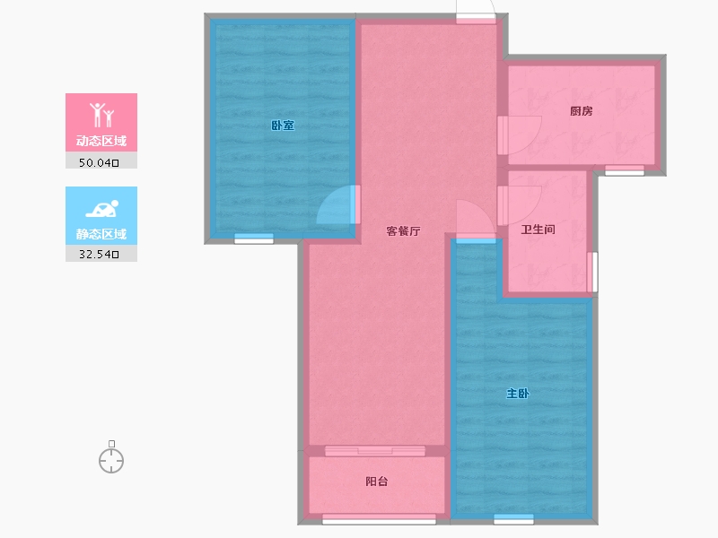 河南省-许昌市-恒实御湖城-73.48-户型库-动静分区