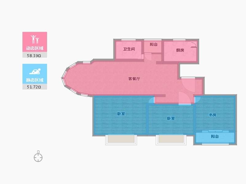 河南省-商丘市-智恒·爱丁堡-97.33-户型库-动静分区