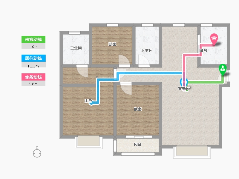 河南省-许昌市-恒实御湖城-113.94-户型库-动静线