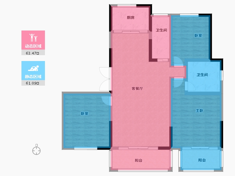 河南省-信阳市-九龙湾-111.92-户型库-动静分区