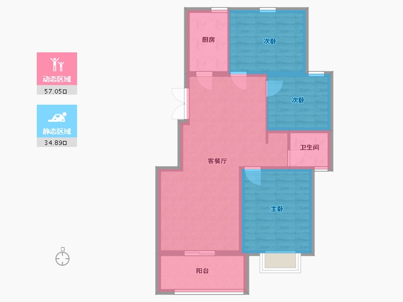 山东省-临沂市-名门世家-82.39-户型库-动静分区