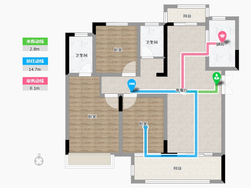 河南省-南阳市-淅川建业城-108.00-户型库-动静线