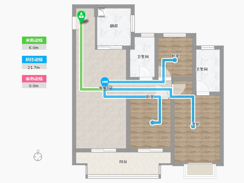 江苏省-苏州市-新城十里锦绣-87.01-户型库-动静线