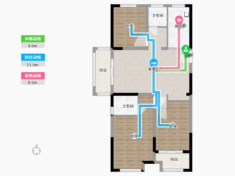 河南省-商丘市-源天·公园壹号-102.15-户型库-动静线