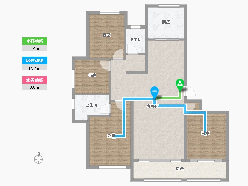 山东省-烟台市-融创壹品-120.00-户型库-动静线