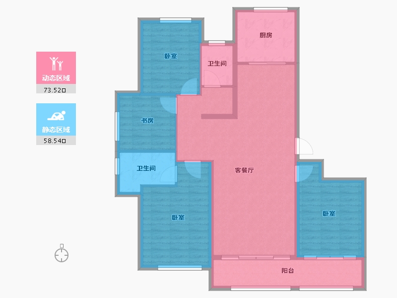 山东省-烟台市-融创壹品-120.00-户型库-动静分区