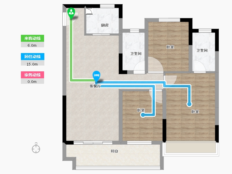 河南省-南阳市-中梁首府-92.00-户型库-动静线