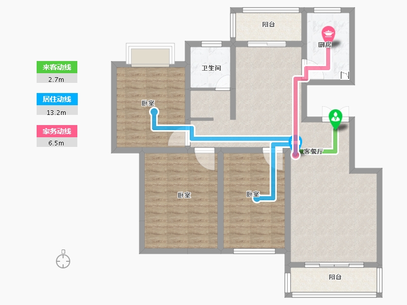 河南省-商丘市-神火城市春天-101.01-户型库-动静线