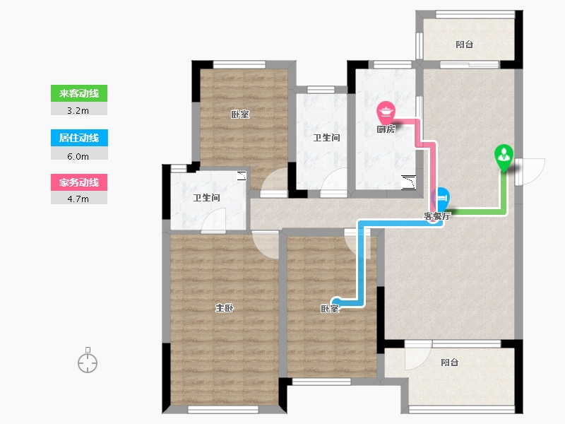 河南省-商丘市-建业公园里-104.10-户型库-动静线