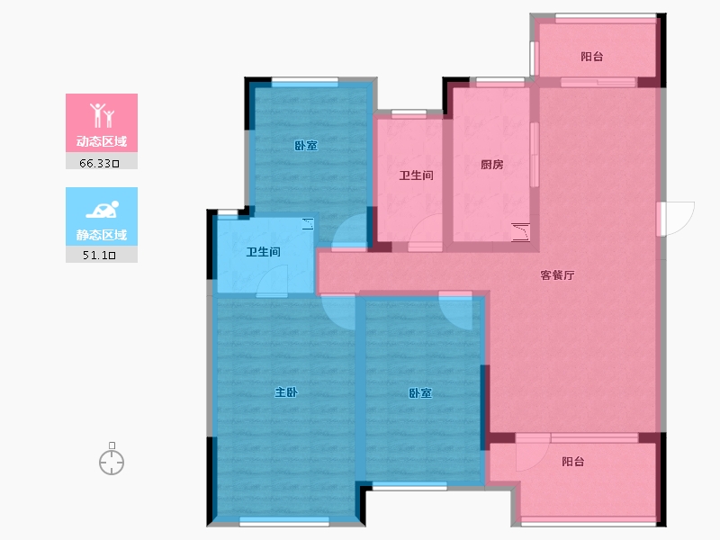 河南省-商丘市-建业公园里-104.10-户型库-动静分区